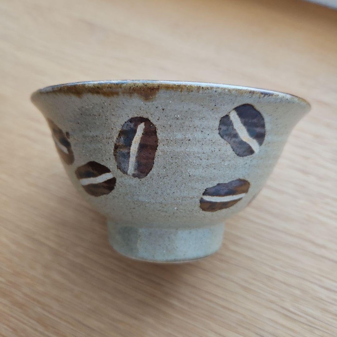 イヨッキュ※【新品未使用】やちむん 工房十鶴 沖縄 コーヒー豆柄　お茶碗 工房十鶴 ( 沖縄 陶器 ) - miyagiya onlineshop ( 公式ミヤギヤ